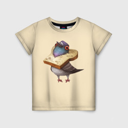 Голубь и Хлебушек – Детская футболка 3D с принтом купить со скидкой в -33%