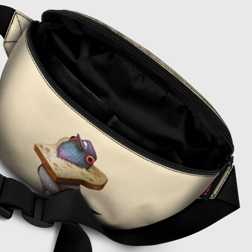 Поясная сумка 3D с принтом Голубь и Хлебушек, фото #6