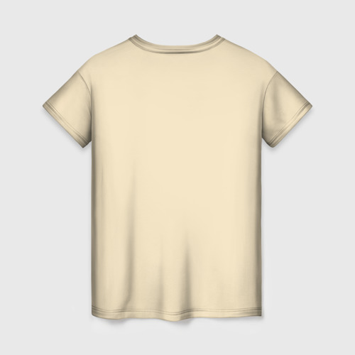 Женская футболка 3D с принтом Голубь и Хлебушек, вид сзади #1