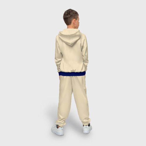 Детский 3D костюм с принтом Голубь и Хлебушек, вид сзади #2