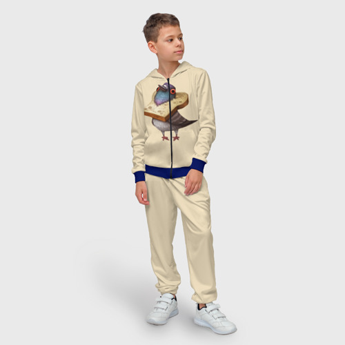 Детский 3D костюм с принтом Голубь и Хлебушек, фото на моделе #1
