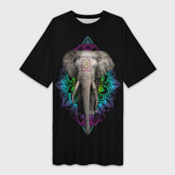 Платье-футболка 3D Индийский Слон