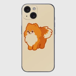 Чехол для iPhone 15 силиконовый с защитой камеры Шпиц