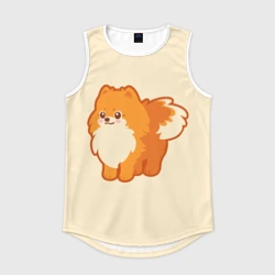 Мужская спортивная майка 3D Шпиц