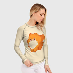 Женский рашгард 3D Шпиц - фото 2