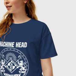 Женская футболка хлопок Oversize Machine Head 4 - фото 2