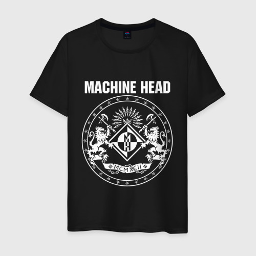 Мужская футболка хлопок Machine Head 4, цвет черный