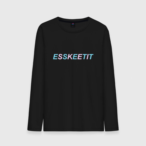 Мужской лонгслив хлопок ESSKEETIT, цвет черный