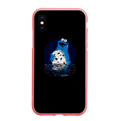 Чехол для iPhone XS Max матовый Cookie monster