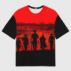 Женская футболка oversize 3D RDR 2