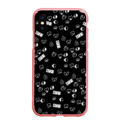 Чехол для iPhone XS Max матовый BTS BT21 stickers