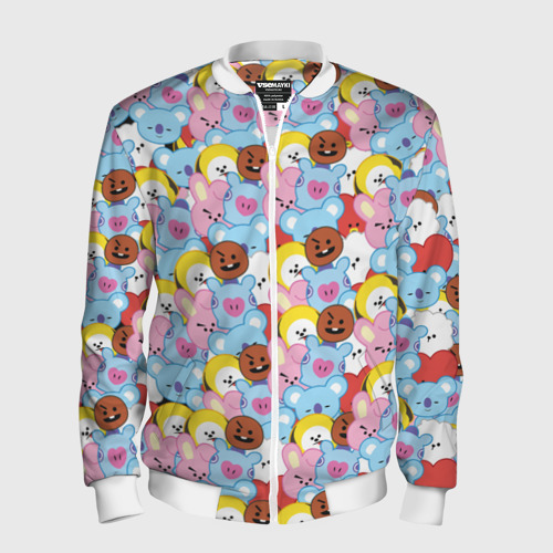 Мужской бомбер 3D BTS BT21 STICKERS Фото 01 Мужской бомбер 3D BTS BT21 STICKERS Фото 01