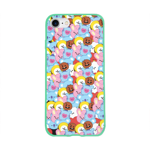 Чехол для Apple iPhone 8 силиконовый глянцевый BTS BT21 STICKERS Фото 01 Чехол для Apple iPhone 8 силиконовый глянцевый BTS BT21 STICKERS Фото 01
