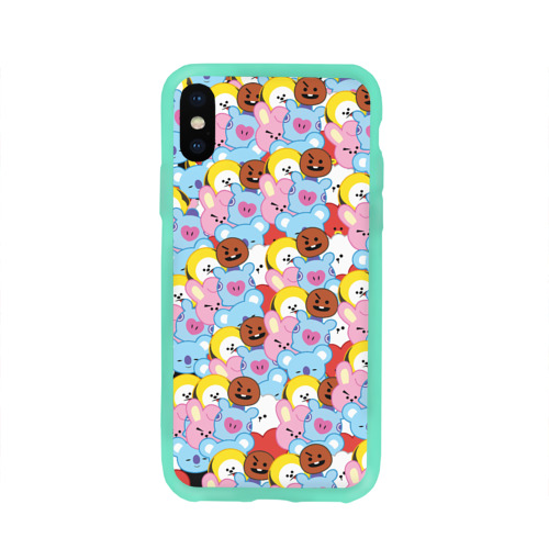 Чехол для Apple iPhone X силиконовый глянцевый BTS BT21 STICKERS Фото 01 Чехол для Apple iPhone X силиконовый глянцевый BTS BT21 STICKERS Фото 01