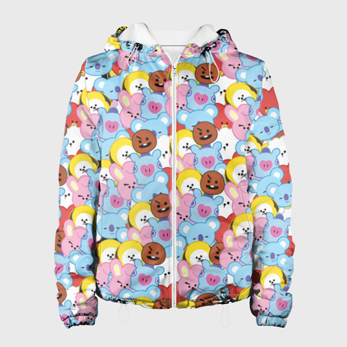 Женская куртка 3D BTS BT21 STICKERS Фото 01 Женская куртка 3D BTS BT21 STICKERS Фото 01