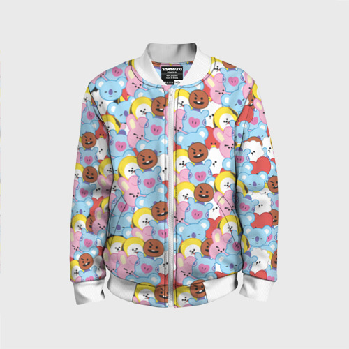 Детский бомбер 3D BTS BT21 STICKERS Фото 01 Детский бомбер 3D BTS BT21 STICKERS Фото 01