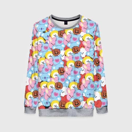 Женский свитшот 3D BTS BT21 STICKERS Фото 01 Женский свитшот 3D BTS BT21 STICKERS Фото 01