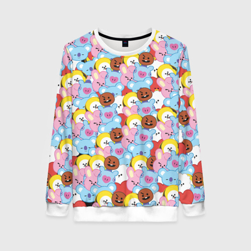 Женский свитшот 3D BTS BT21 STICKERS Фото 01 Женский свитшот 3D BTS BT21 STICKERS Фото 01