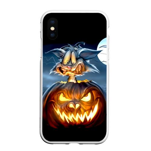 Чехол для iPhone XS Max матовый Halloween