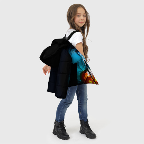 Зимняя куртка для девочек 3D Ведьма, цвет черный - фото 6