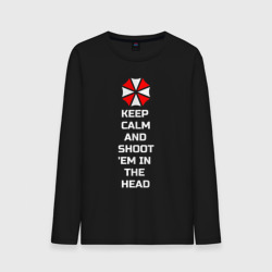 Мужской лонгслив хлопок Keep calm