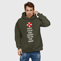 Мужское худи Oversize хлопок Keep calm - фото 2