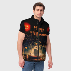 Мужской жилет утепленный 3D Halloween - фото 2