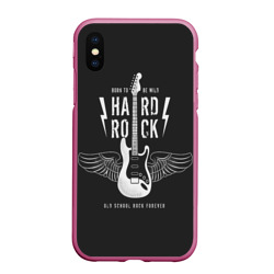 Чехол для iPhone XS Max матовый Hard rock гитара