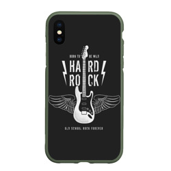 Чехол для iPhone XS Max матовый Hard rock гитара