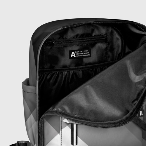 Женский рюкзак 3D Геометрия серый - фото 6