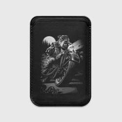 Картхолдер Magsafe магнитный Biker dog Пёс-байкер