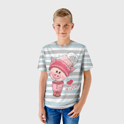 Детская футболка 3D Милая Свинка - фото 2