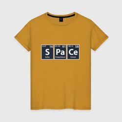 Женская футболка хлопок Space