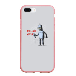 Чехол для iPhone 7Plus/8 Plus матовый Bender - Kill all Human