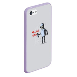 Чехол для iPhone 5/5S матовый Bender - Kill all Human - фото 2