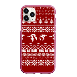 Чехол для iPhone 11 Pro Max матовый TES новогодний the Elder Scrolls skyrim