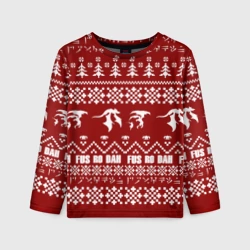 Детский лонгслив 3D TES новогодний the Elder Scrolls skyrim