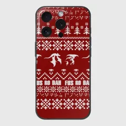 Чехол для iPhone 15 Pro силиконовый с защитой камеры TES новогодний the Elder Scrolls skyrim