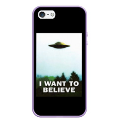 Чехол для iPhone 5/5S матовый I Want To Believe