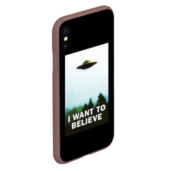 Чехол для iPhone XS Max матовый I Want To Believe - фото 2