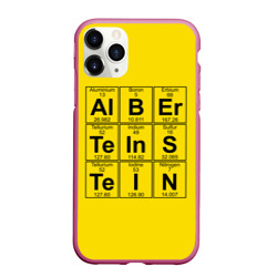 Чехол для iPhone 11 Pro Max матовый Альберт Эйнштейн