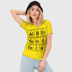 Женская футболка 3D Slim Альберт Эйнштейн - фото 2