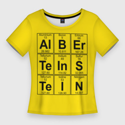 Женская футболка 3D Slim Альберт Эйнштейн