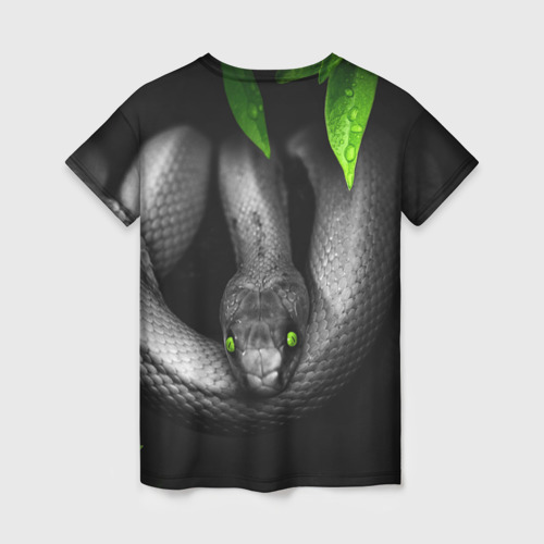Женская футболка 3D Змея, цвет 3D печать - фото 2