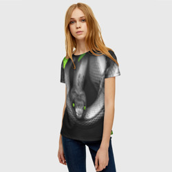 Женская футболка 3D Змея - фото 2