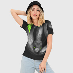 Женская футболка 3D Slim Змея - фото 2