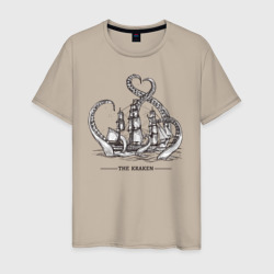 Кракен – Мужская футболка хлопок с принтом купить со скидкой в -20%
