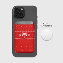 Картхолдер Magsafe магнитный Ведьмак новогодний - фото 2