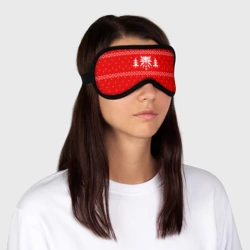 Маска для сна 3D Ведьмак новогодний - фото 2