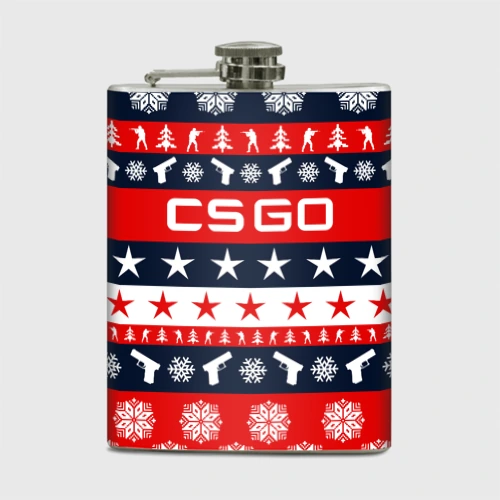 Фляга CS GO новогодний